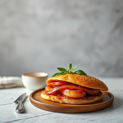 A rich, slow-cooked meat dish, possibly a braised short rib or lamb shank, garnished with fresh herbs.